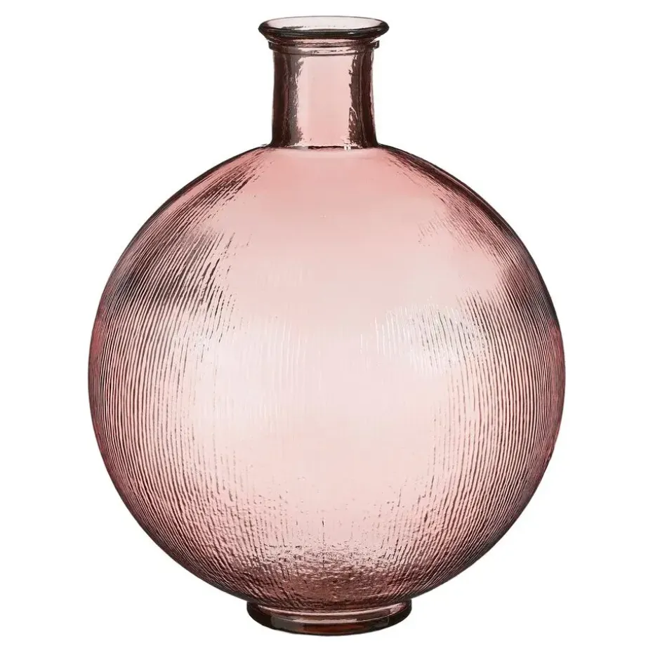 Mica Decorations Firenza Fles Vaas - H42 x Ø34 cm - Lichtroze