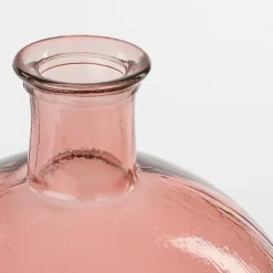 Mica Decorations Firenza Fles Vaas - H42 x Ø34 cm - Lichtroze