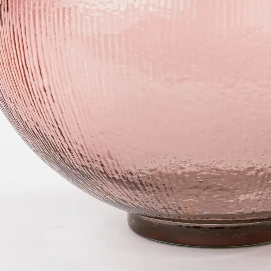 Mica Decorations Firenza Fles Vaas - H42 x Ø34 cm - Lichtroze