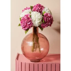 Mica Decorations Firenza Fles Vaas - H42 x Ø34 cm - Lichtroze