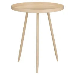 Mica Decorations Flores Bijzettafel - H49 x Ø42 cm - Beige