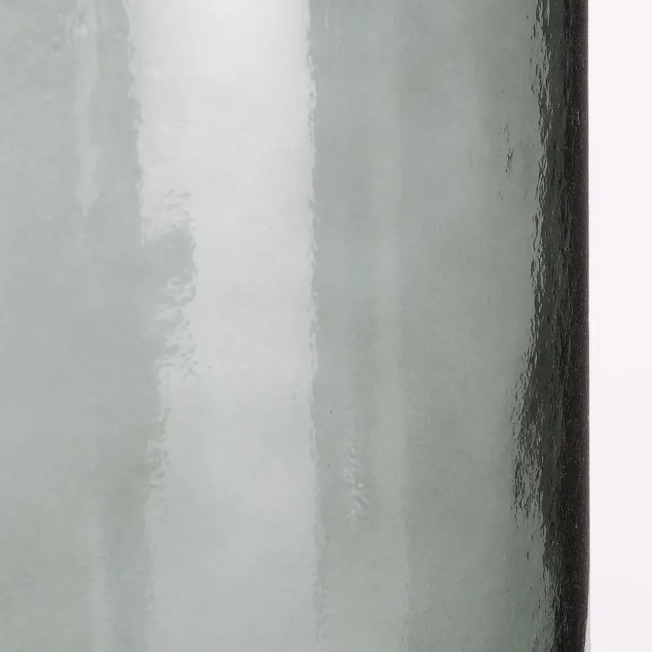 Mica Decorations Guan Glazen Fles - H40 x Ø15 cm - Groen