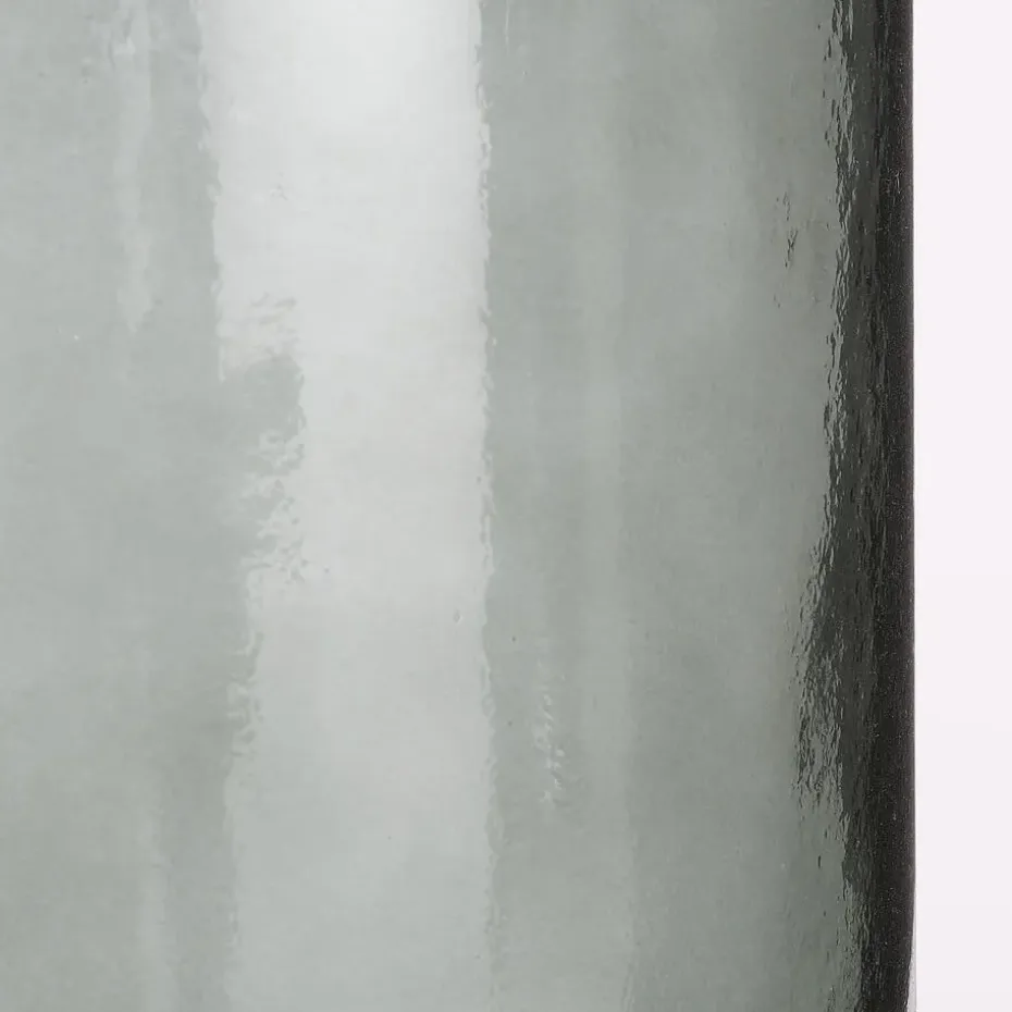 Mica Decorations Guan Glazen Fles - H40 x Ø15 cm - Groen