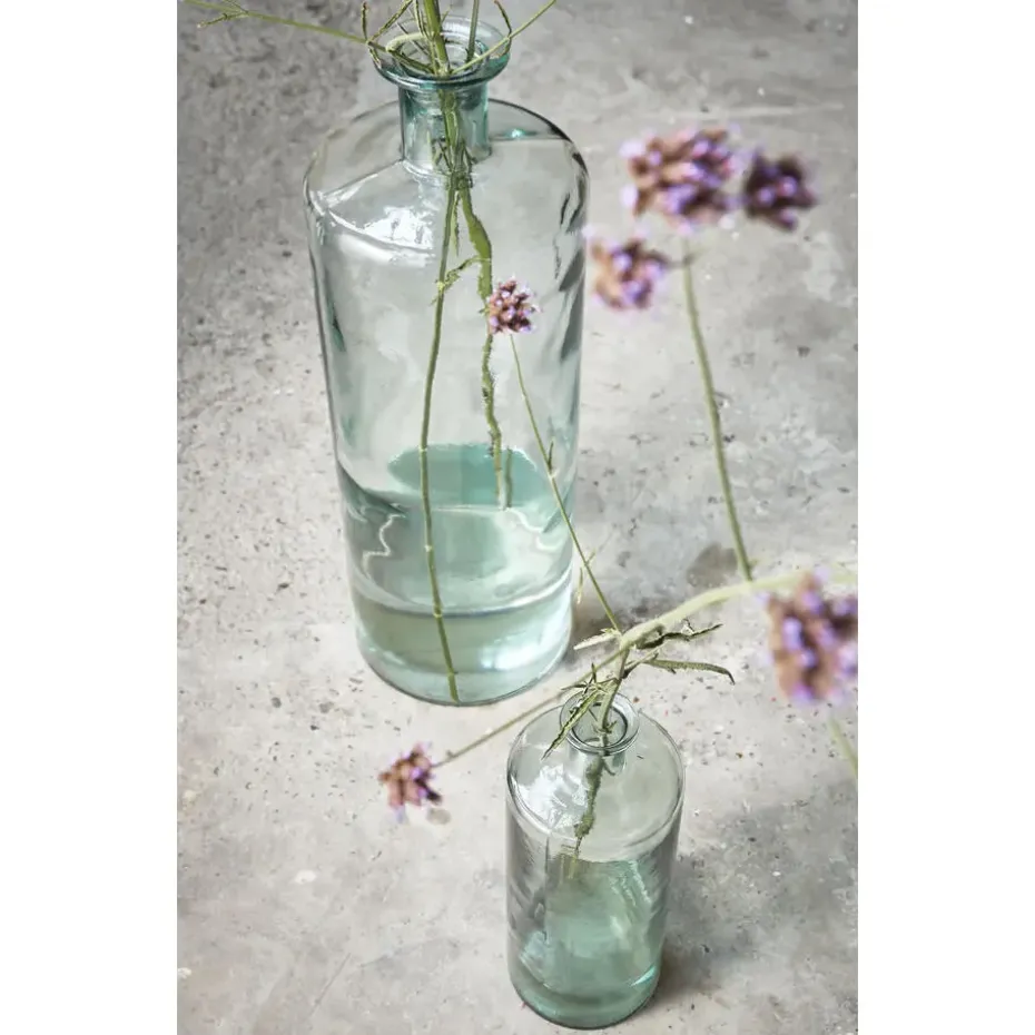 Mica Decorations Guan Glazen Fles - H40 x Ø15 cm - Transparant