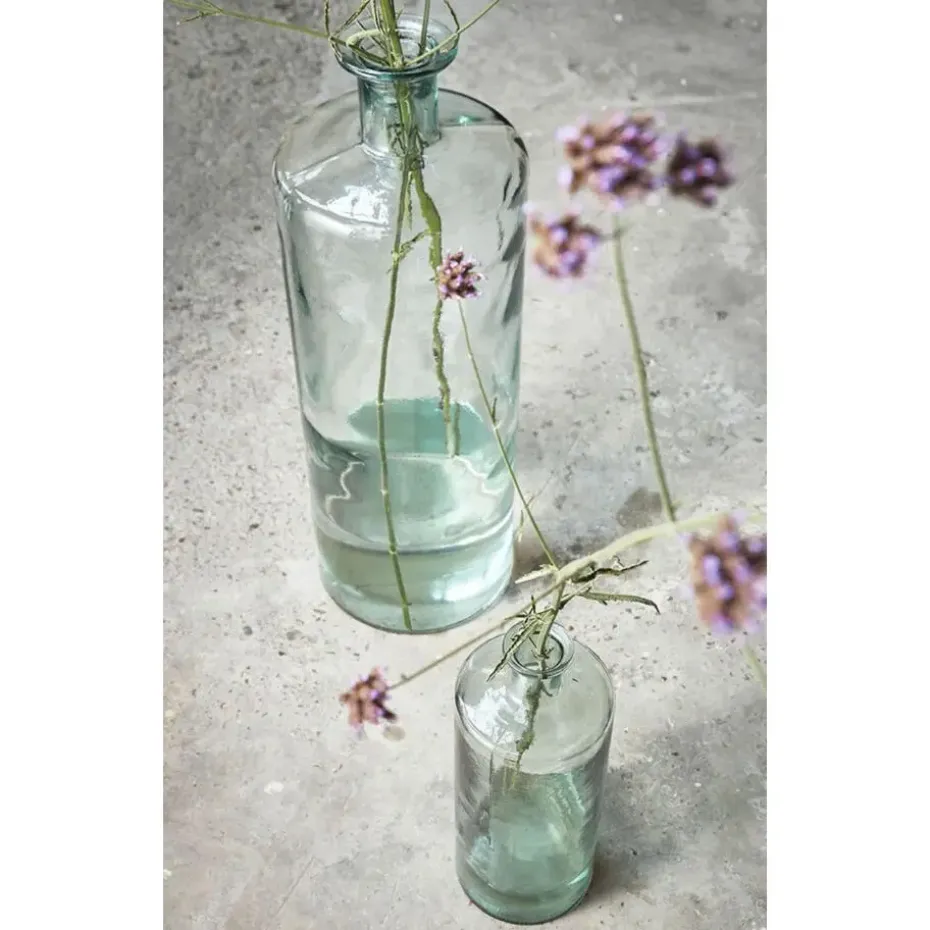 Mica Decorations Guan Glazen Fles - H40 x Ø15 cm - Transparant