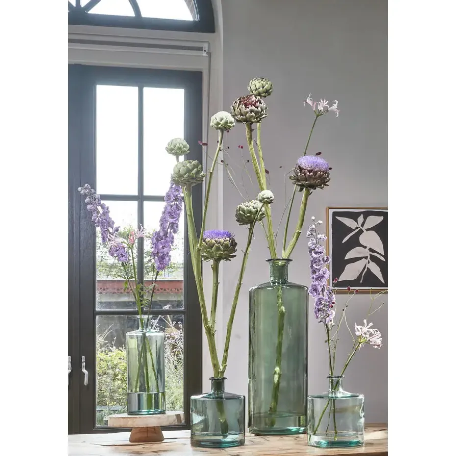 Mica Decorations Guan Glazen Fles - H40 x Ø15 cm - Transparant