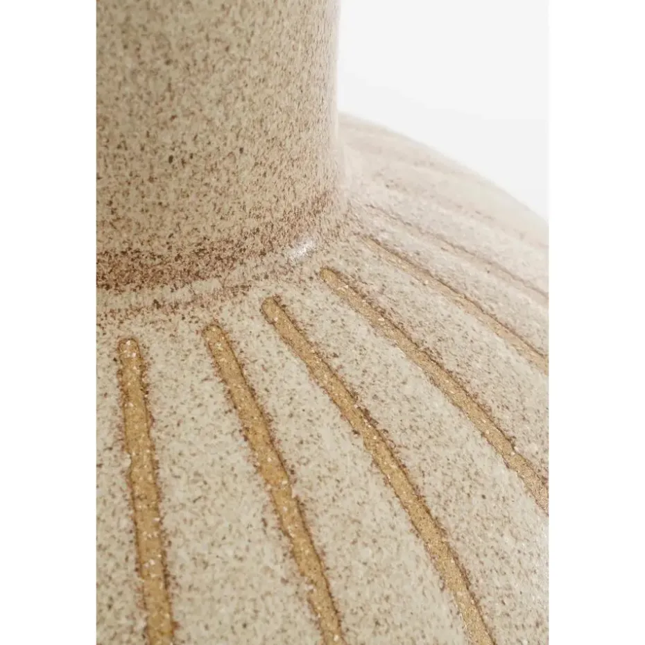 Mica Decorations Holm Vaas - H52 x Ø34 cm - Keramiek - Crème