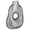 Mica Decorations Jay Vaas - L18,5 x B10,5 x H25 cm - Glas - Lichtgrijs