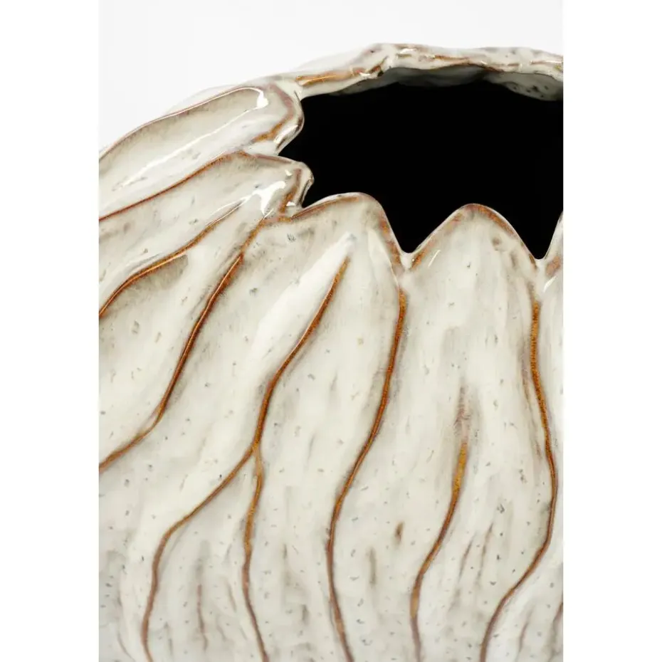 Mica Decorations Jovi Vaas - L43 x B23 x H41 cm - Keramiek - Wit