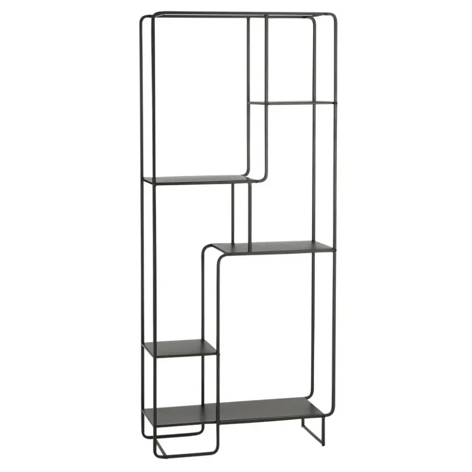 Mica Decorations Jules Open kast - L76 x B30 x H178 cm - Zwart