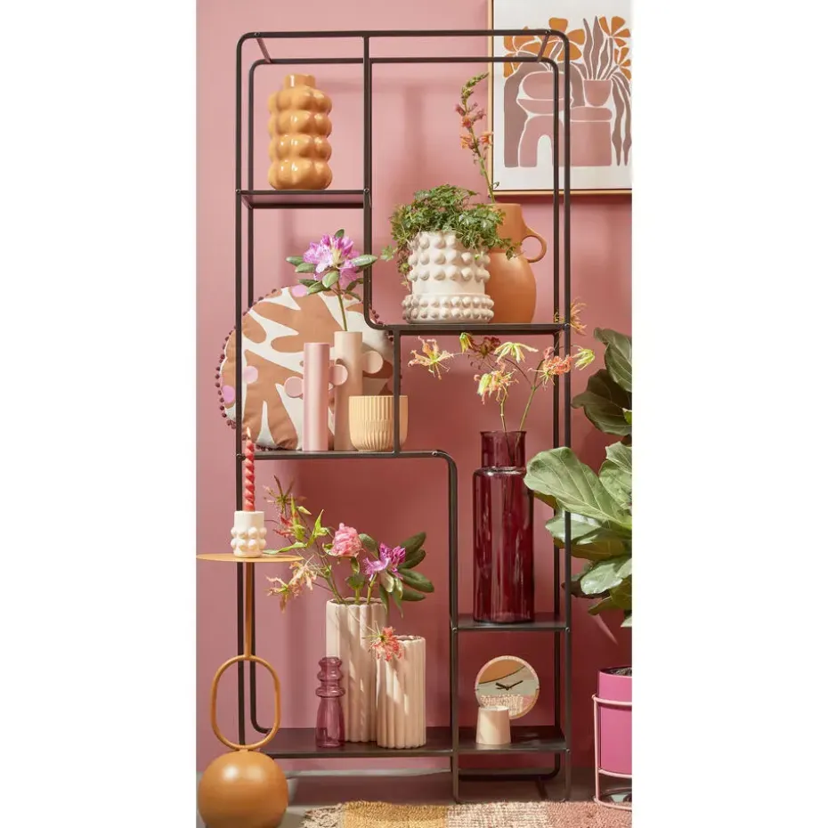 Mica Decorations Jules Open kast - L76 x B30 x H178 cm - Zwart