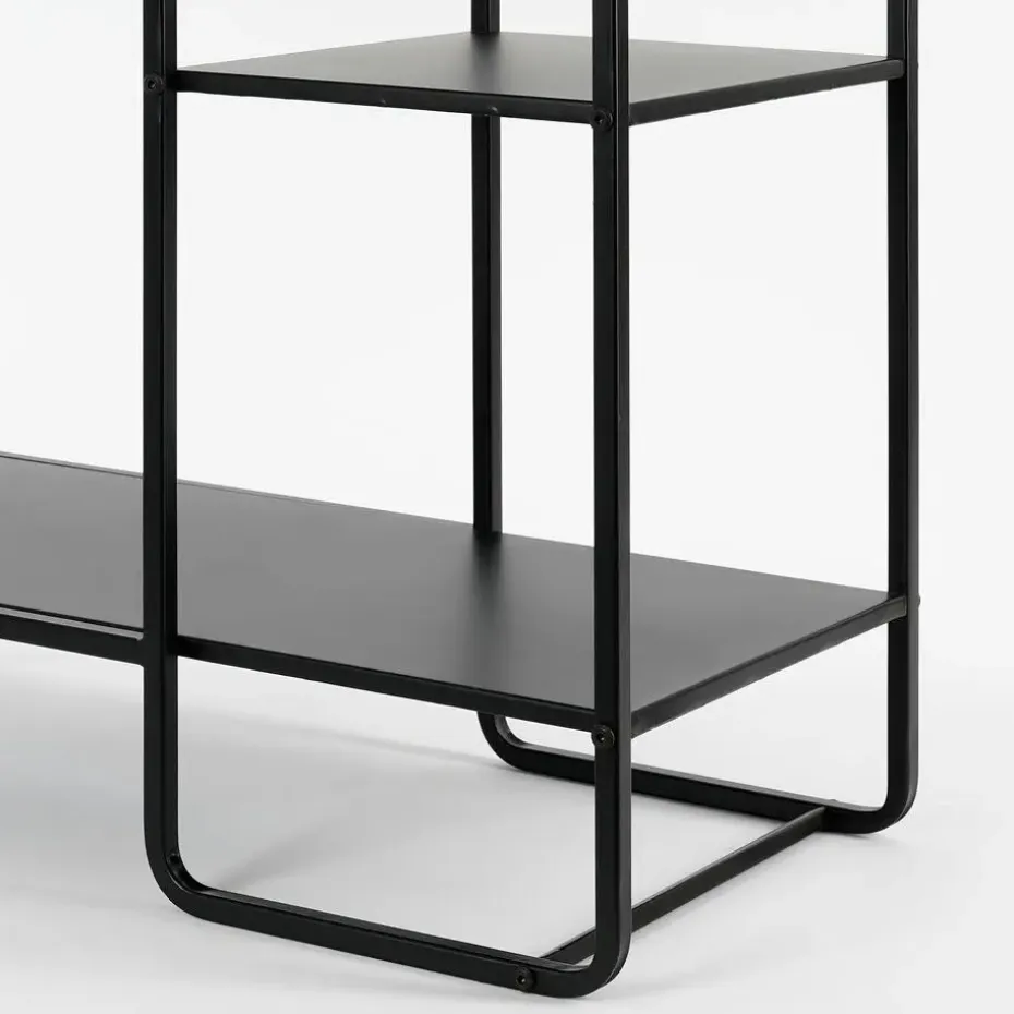 Mica Decorations Jules Open kast - L76 x B30 x H178 cm - Zwart