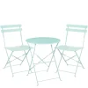 Mica Decorations Laurence Bistro Set - Set of 3 - Metaal - Lichtgroen
