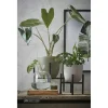 Mica Decorations Plantenpot - bruin - keramiek - 25 x 23 cm