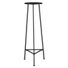 Mica Decorations Plantentafel - H120 x Ø35 cm - Metaal - Zwart