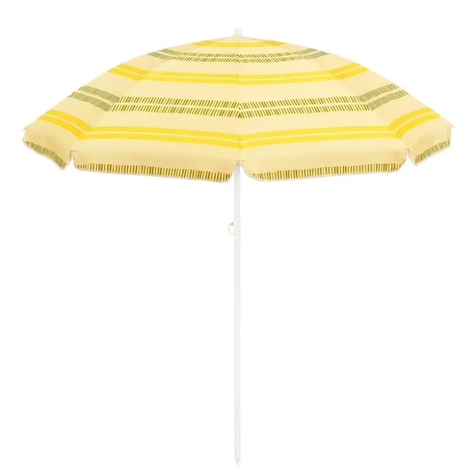 Mica Decorations Strandparasol - H180 x Ø160 cm - Geel