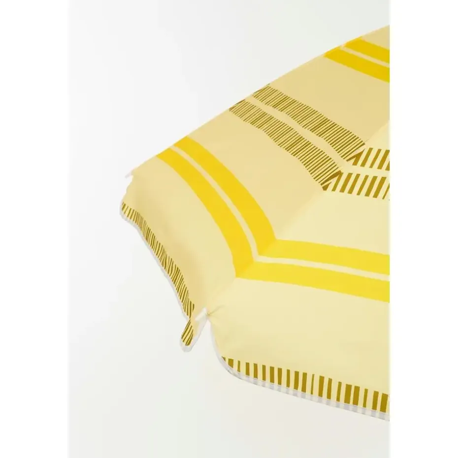 Mica Decorations Strandparasol - H180 x Ø160 cm - Geel