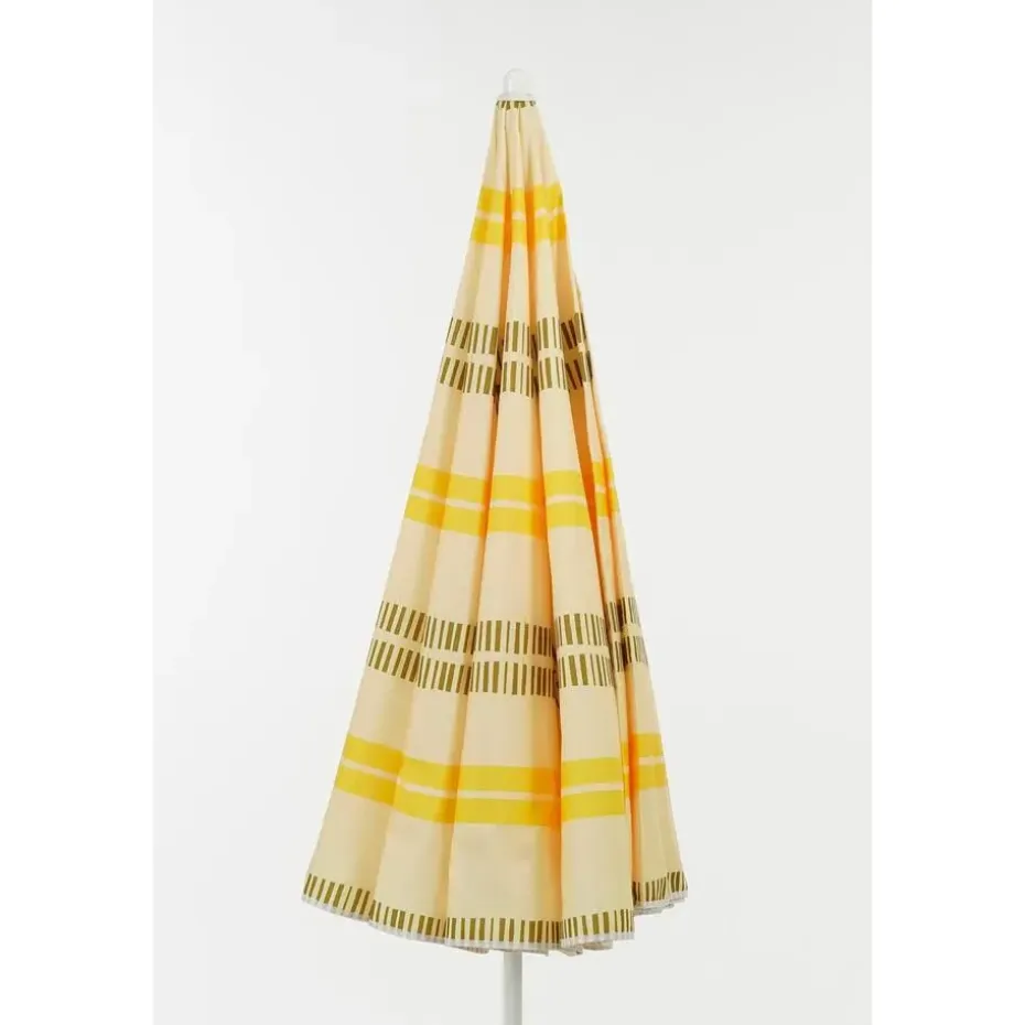 Mica Decorations Strandparasol - H180 x Ø160 cm - Geel
