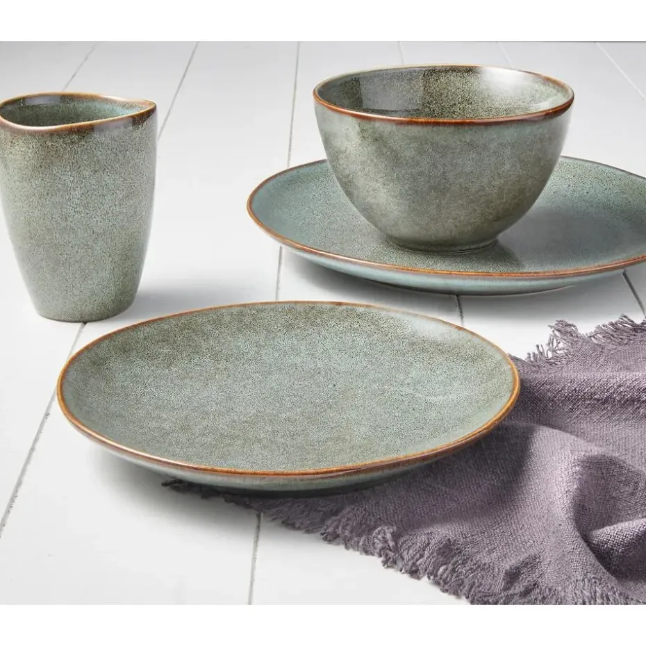 Mica Decorations Tabo Serviesset 4 persoons Keramiek Groen