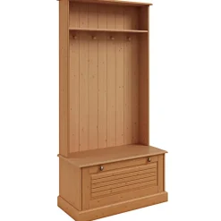 Mille - Garderobe met 1 klepdeur in grenen