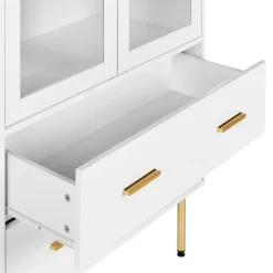 MILORA - Buffetkast - Wit - MDF