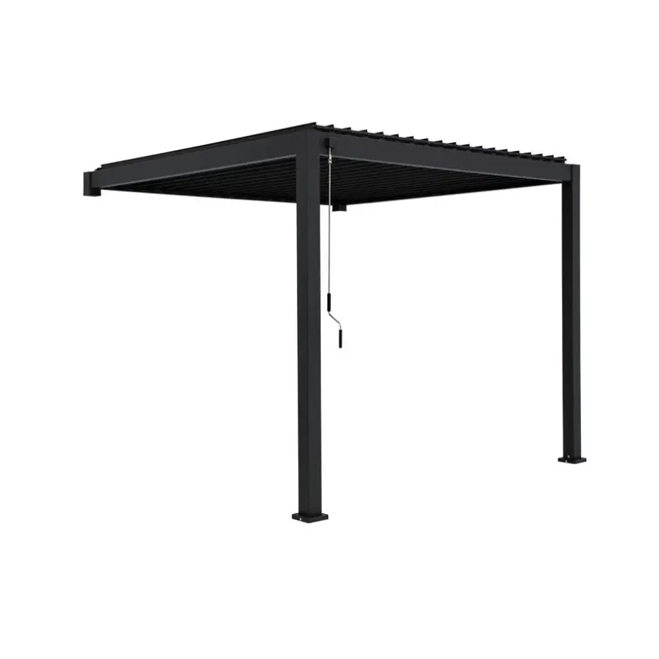 Mirador Classic overkapping muur 300 x 300 cm antraciet