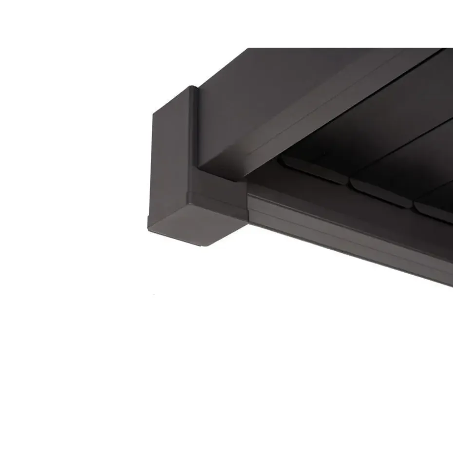 Mirador Classic overkapping muur 300 x 300 cm antraciet