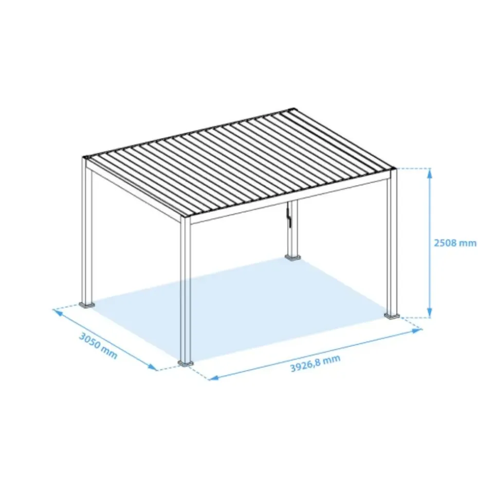 Mirador classic terrasoverkapping 300 x 400 cmwit
