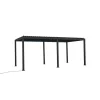 Mirador Deluxe overkapping elektrisch met LED 300 x 600 antraciet