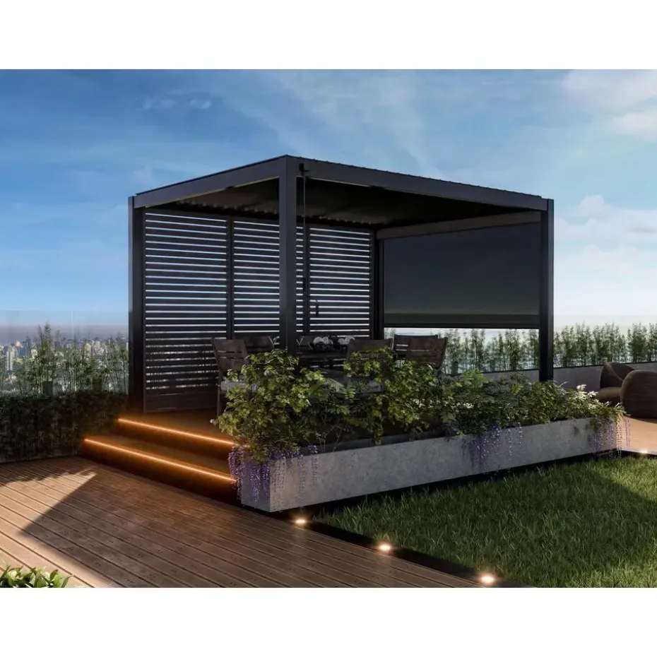 Mirador Deluxe terrasoverkapping 300 x 400 cm antraciet