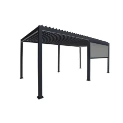 Mirador pull down zijscherm 4M windscherm antraciet
