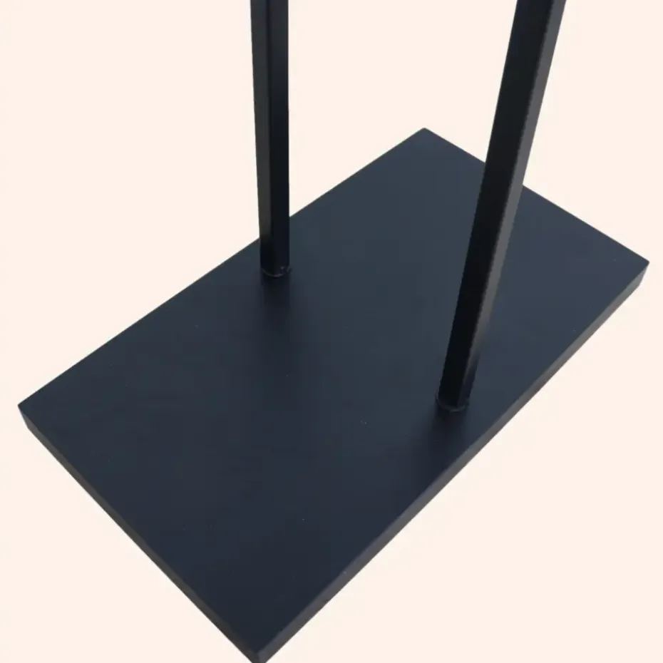 MISOU Dressboy Kledingstandaard Kledinghouder Zwart 114 cm Bamboe en metaal