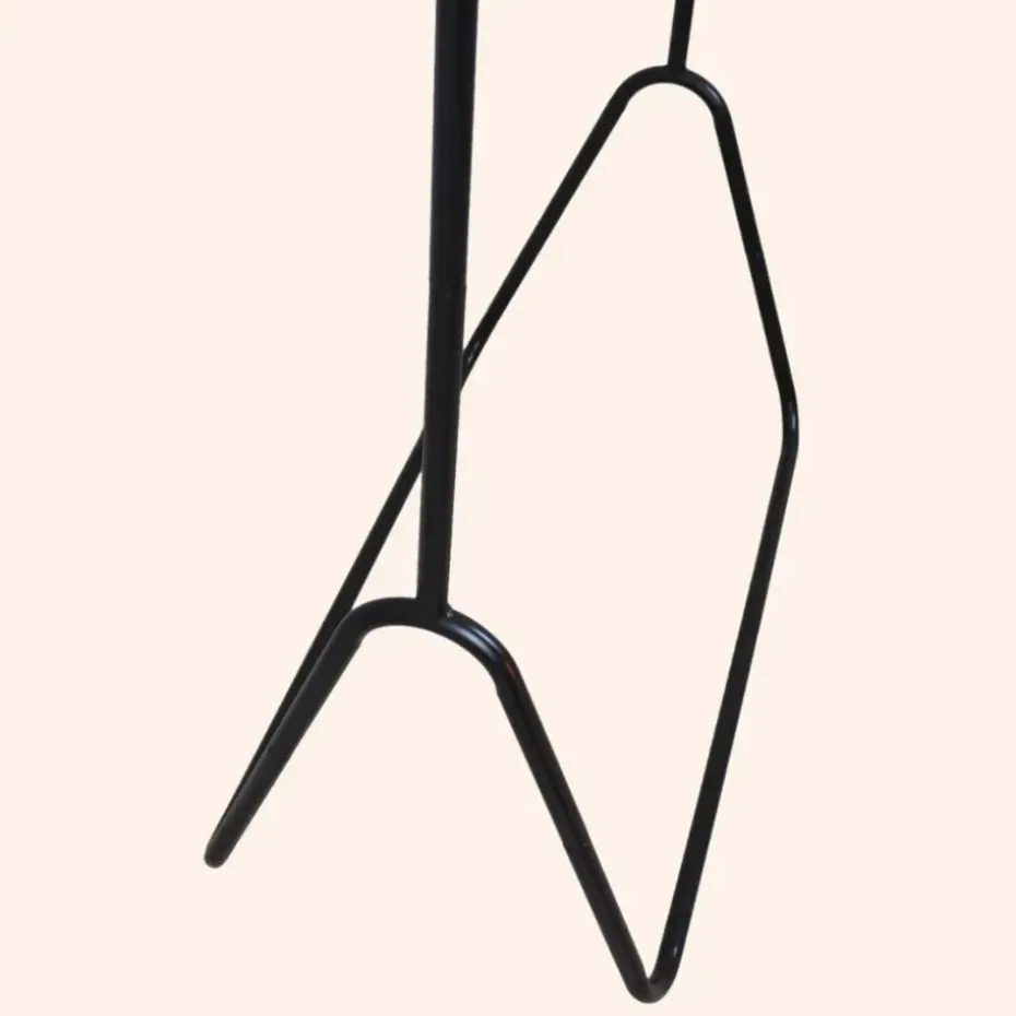 MISOU Kledingrek Metaal Industrieel Zwart 80x44x145cm