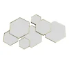 MISOU Spiegel Hexagon Goud 61,5x38cm Spiegels Wandspiegel