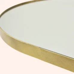 MISOU Spiegel Passpiegel Goud Ovaal Hangend 112x40cm Glas Spiegels