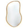 MISOU Wandspiegel Spiegel Organische Vorm 75x45cm Hout