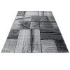 Modern Design Vloerkleed Parma - Zwart/Grijs - Laagpolig 200x290 cm