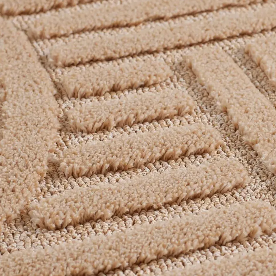 Modern Japandi Vloerkleed - Roze - Boho Scandinavisch - 200x290 cm Laagpolig