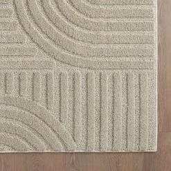 Modern Japandi Vloerkleed - Beige - Boho Scandinavisch - 160x230 cm Laagpolig