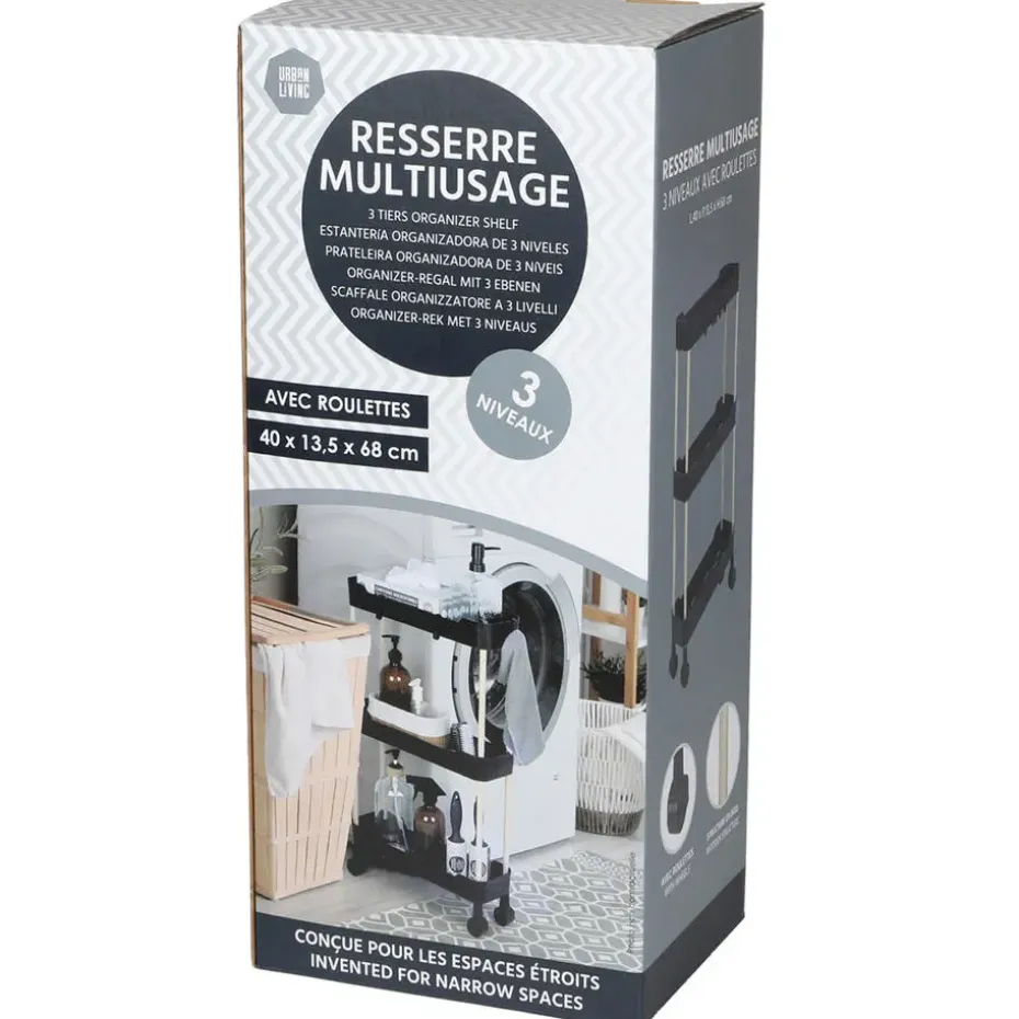 Modern Spirit Keuken/badkamer trolley - 3 laags - 40 x 70 cm