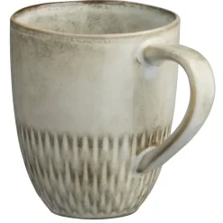 Mok Bodhi met oor - beige - stoneware - Ø9 cm