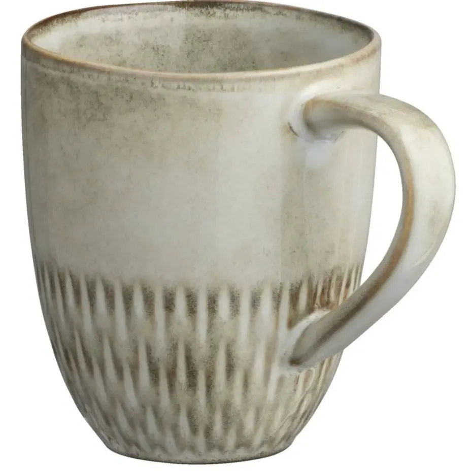 Mok Bodhi met oor - beige - stoneware - Ø9 cm