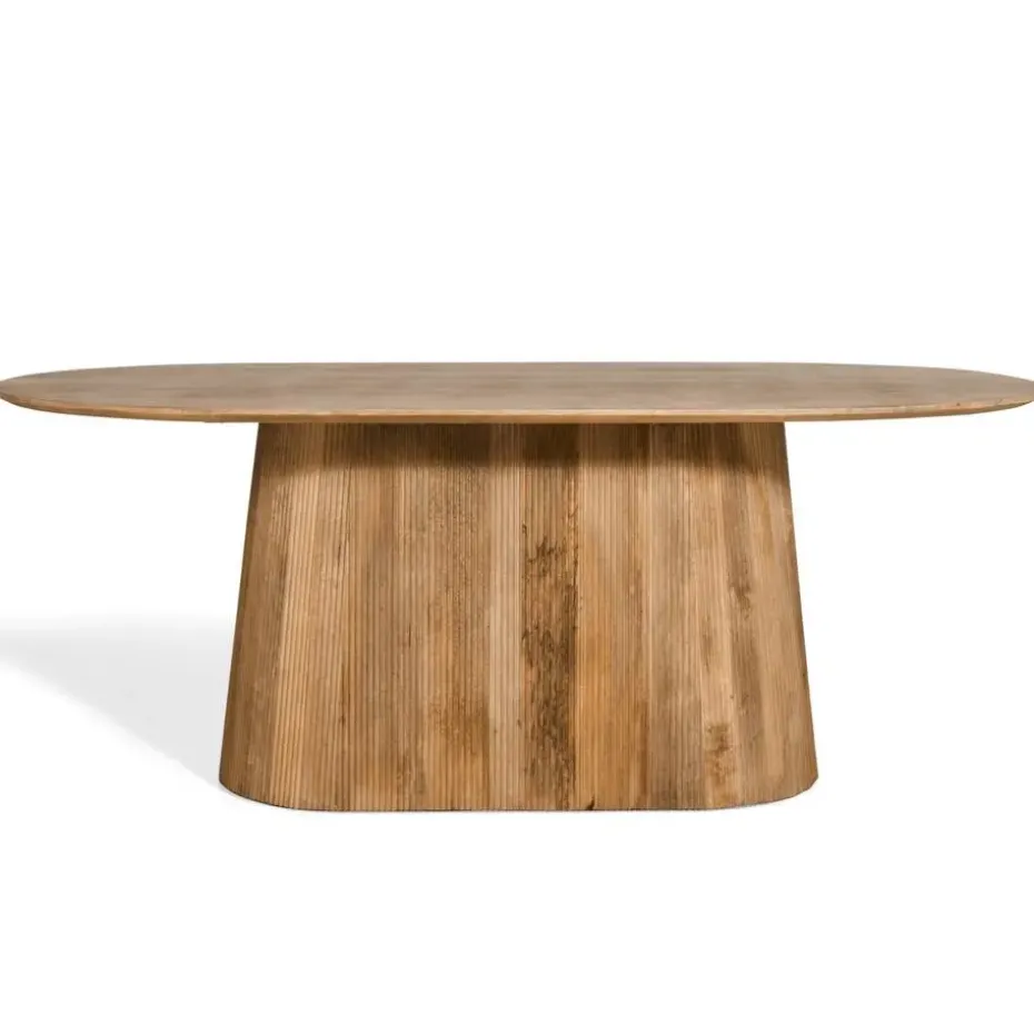 Mokka Eettafel Lichtbruin 200cm
