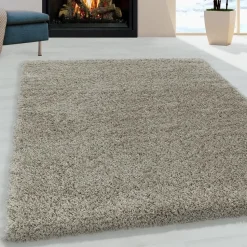 Monaco Soft Shaggy Hoogpolig Vloerkleed Beige - 240x340 CM