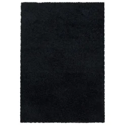 Monaco Soft Shaggy Hoogpolig Vloerkleed Black - 140x200 CM