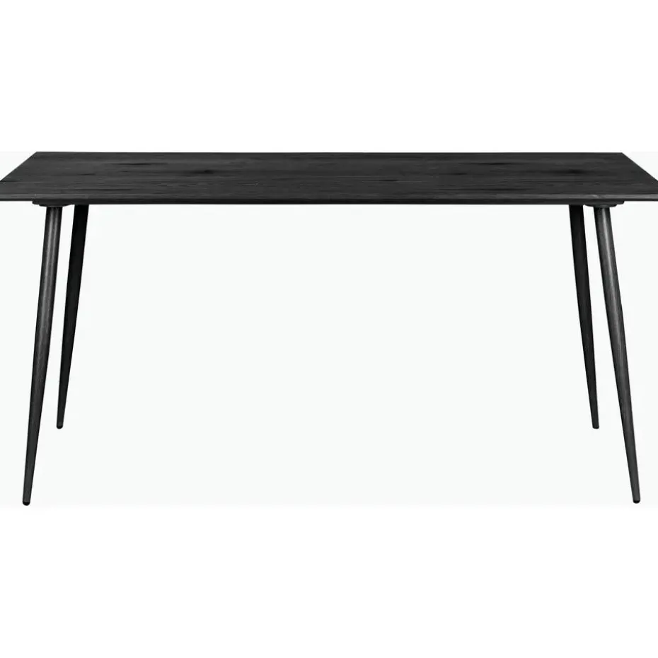 Monza - Eettafel 160x90 cm 6 zitplaatsen zwart hout look