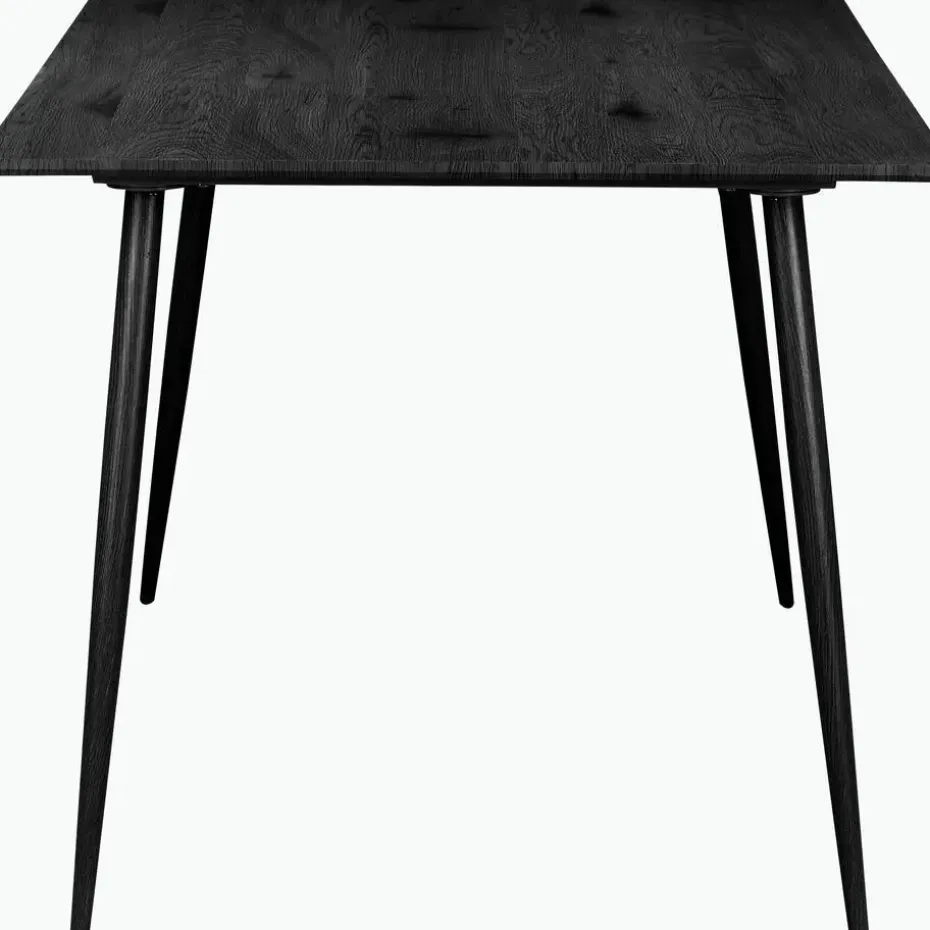 Monza - Eettafel 160x90 cm 6 zitplaatsen zwart hout look
