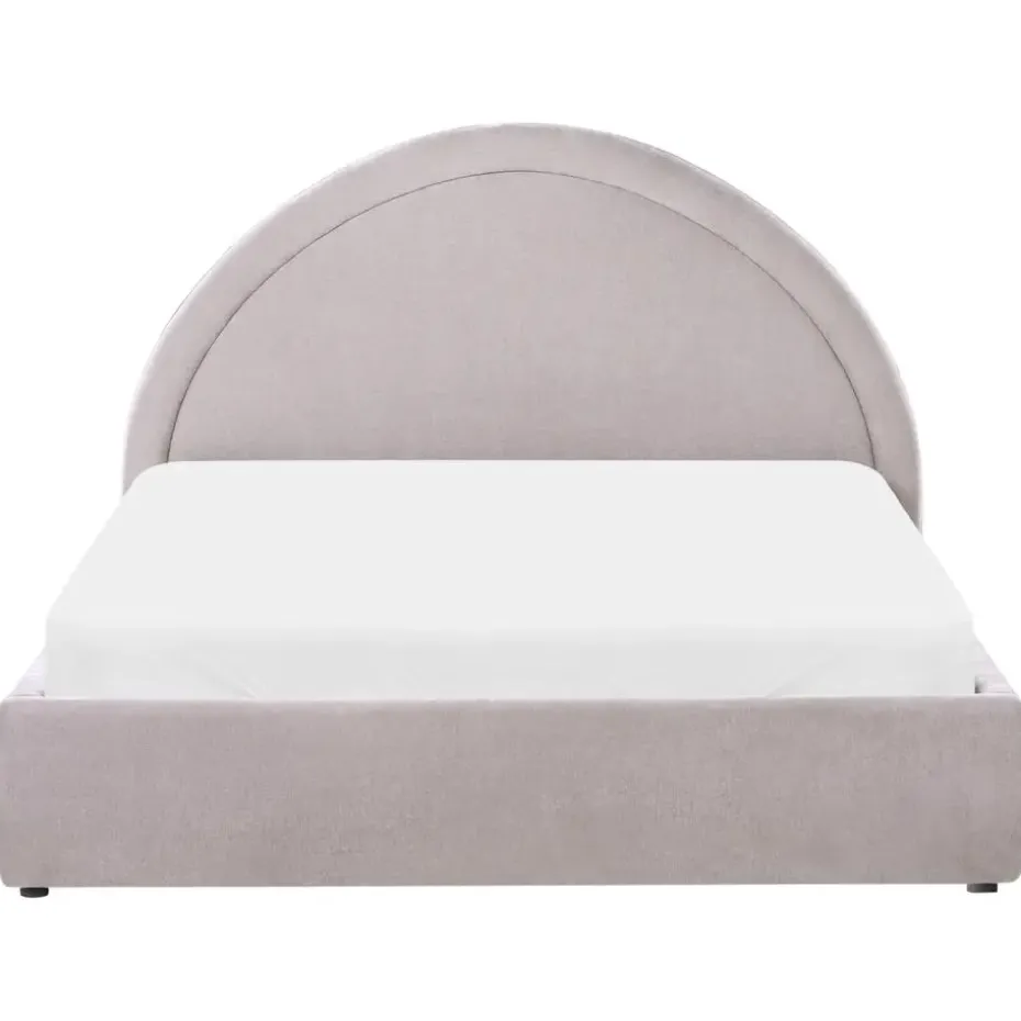 MOUZON - Bed met opbergruimte - Beige - 140 x 200 cm - Stof