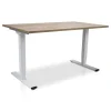 MRC COMFORT elektrisch ARBO zit-sta bureau - 140x80cm - wit - midden eiken