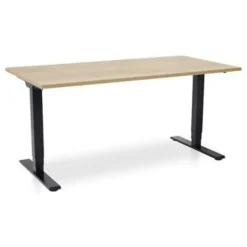 MRC COMFORT elektrisch zit sta bureau - 180x80 - robuust eiken